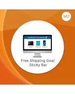 Free Shipping Goal Sticky Bar