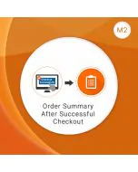 Order Summary After Successful Checkout