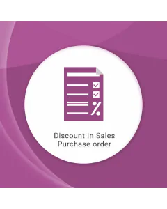 Discount in Sales Purchase order